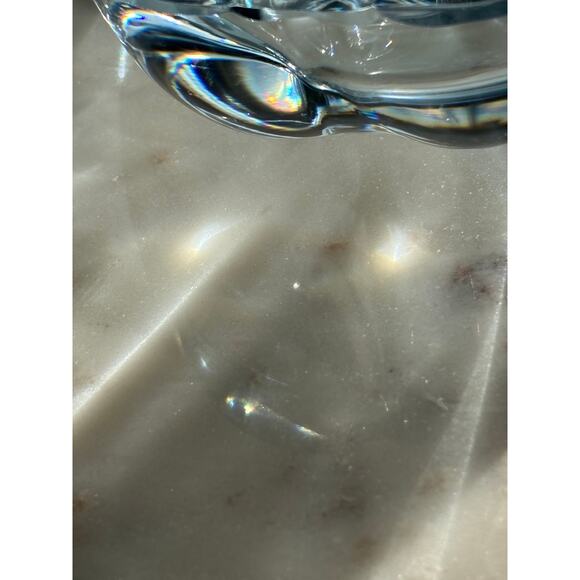 Vintage Strombergshyttan H65 Signed Sweden Art Glass Ashtray Blue Tint MCM READ - Picture 11 of 16